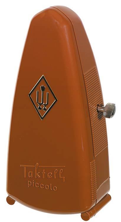 Wittner Taktell Piccolo Metronome - Mahogany Brown, Mechanical, No Batteries, Made in Germany