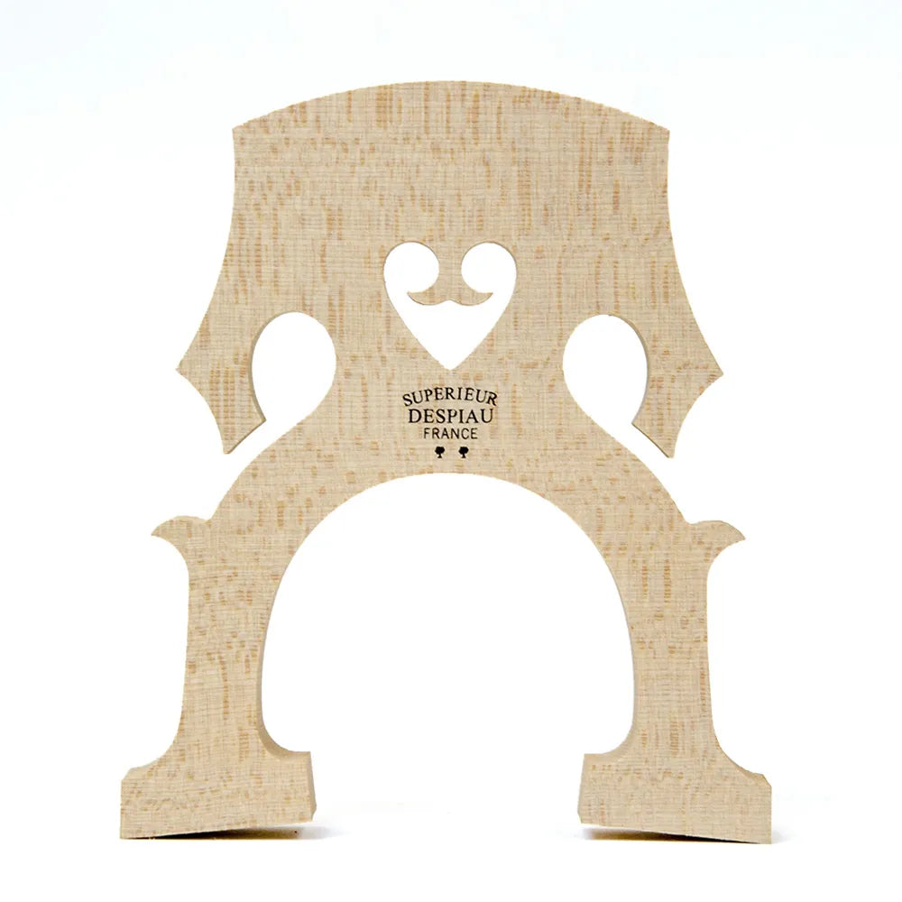 Despiau French Cello Bridge Med - B90NT, Low Angle Fingerboard, 90mm Leg Width, Low Arch Height, Medium Heart Wood