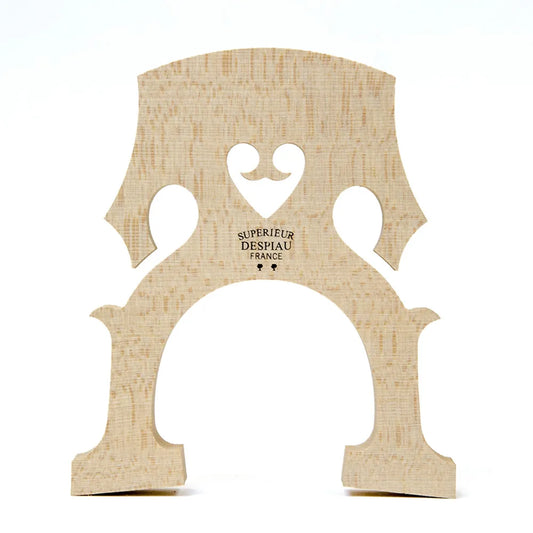 Despiau French Cello Bridge Med - B90NT, Low Angle Fingerboard, 90mm Leg Width, Low Arch Height, Medium Heart Wood