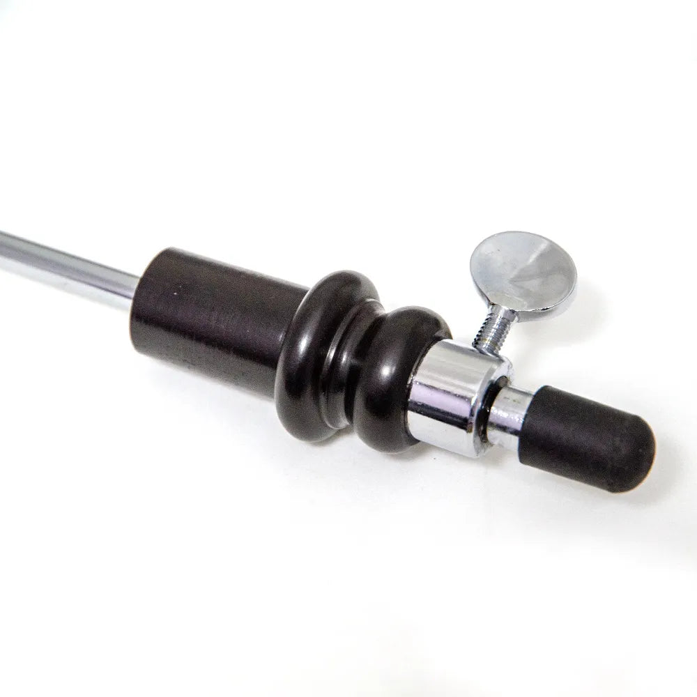 Cello Endpin with Ebony Plug 1/2-1/4, Solid Nickelplated Steel Pin, Rubber Tip, 48cm, Ø 18mm/19.5mm