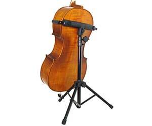 Cello Stand with Endpin Holder - Adjustable Black