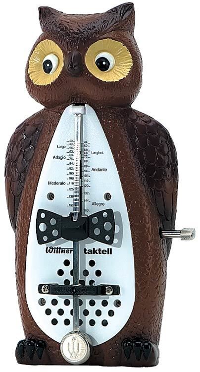 Wittner Taktell Owl Design Mechanical Metronome - No Batteries, Made in Germany