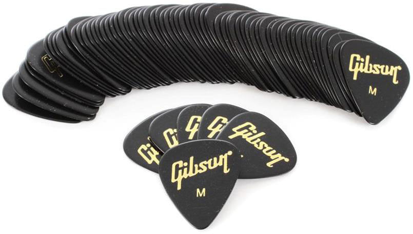 Gibson Standard Pick Pack (72 Pcs. Black) Medium