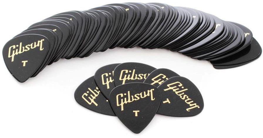 Gibson Standard Pick Pack (72 Pcs. Black) Thin