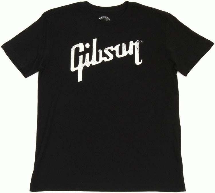 Gibson Distressed Gibson Logo T (Black) Xxl