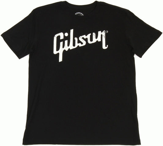 Gibson Distressed Gibson Logo T (Black) Xxl