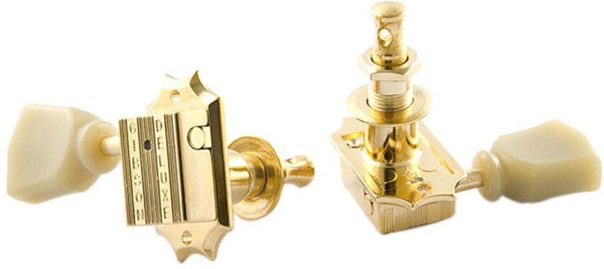 Gibson Deluxe Green Key Tuner Set Vintage Gold
