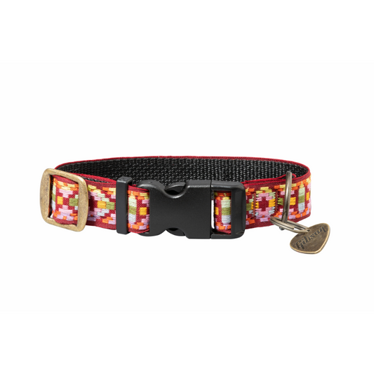 Gibson Dog Collar and Pick Tag, Pink, Large (27-40kg), Matching Guitar Strap