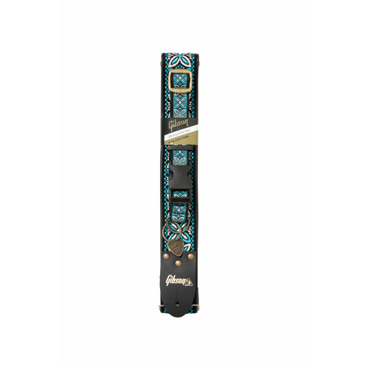 Gibson Dog Guitar Strap and Collar Set Blue Large 27-40kg