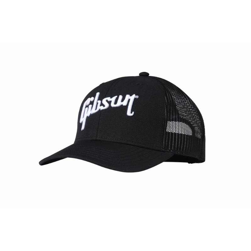 Gibson Classic Trucker Hat with 5-Panel Twill Front, Mesh Back, and Adjustable Snap Closure