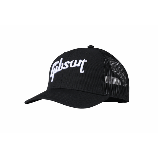 Gibson Classic Trucker Hat with 5-Panel Twill Front, Mesh Back, and Adjustable Snap Closure