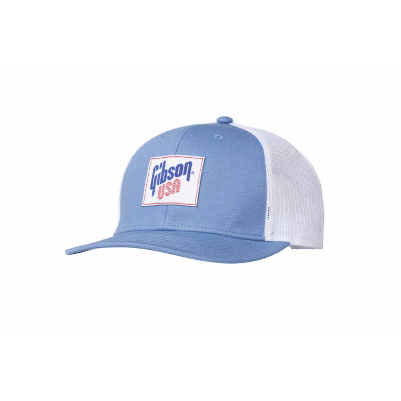 Gibson USA Classic Trucker Hat with 6-Panel Twill Front and Mesh Back