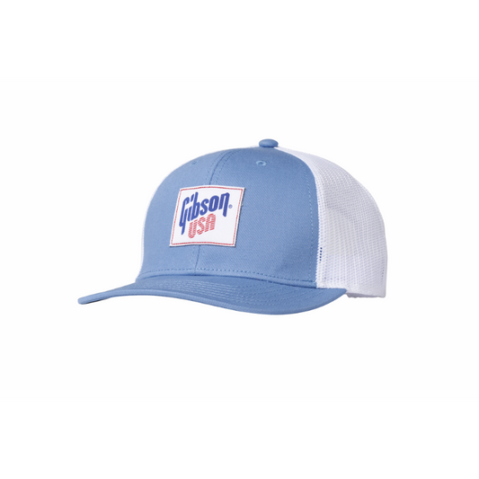 Gibson USA Classic Trucker Hat with 6-Panel Twill Front and Mesh Back