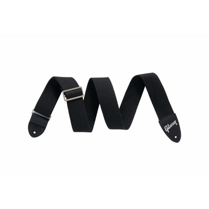 Gibson Canvas Guitar Strap Black 2" Wide Adjustable 36" to 65" — view 2