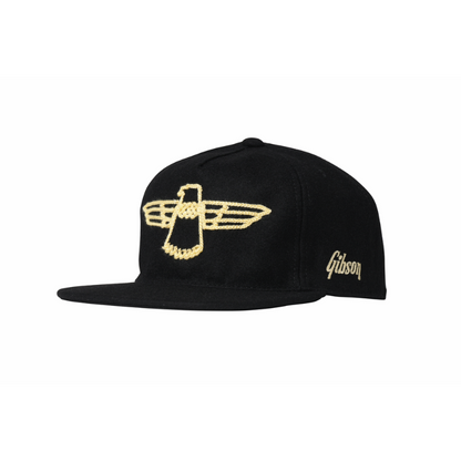 Gibson Thunderbird Wool 5-Panel Snapback Hat with Adjustable Closure