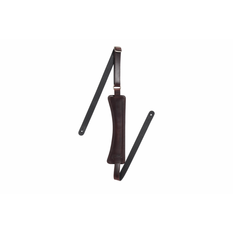 Gibson Modern Vintage Mini Guitar Strap Cherry Brown 44”-65” Adjustable Leather