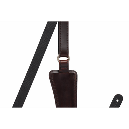 Gibson Modern Vintage Mini Guitar Strap Cherry Brown 44”-65” Adjustable Leather — view 2