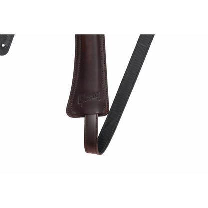Gibson Modern Vintage Mini Guitar Strap Cherry Brown 44”-65” Adjustable Leather — view 3