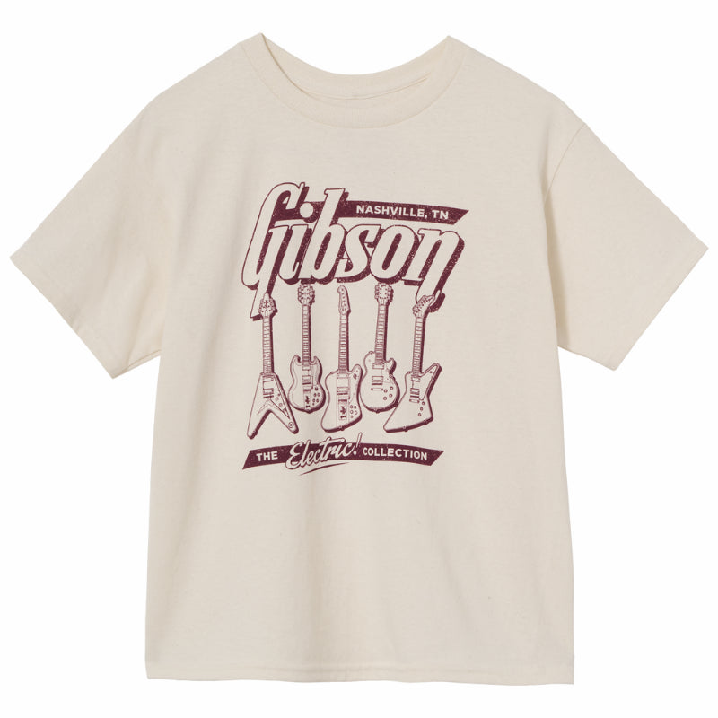 Gibson Kid's Electric Collection Tee Cream Medium
