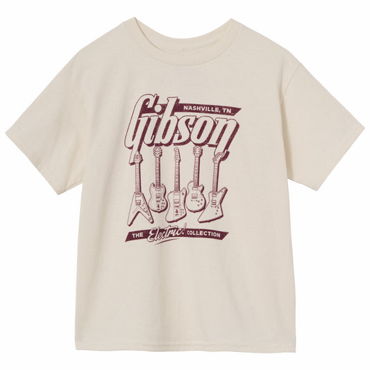 Gibson Kid's Electric Collection Tee Cream Medium