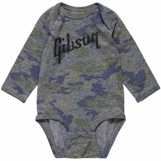 Gibson Camo Baby Onesie, 3/6 Months, 60% Cotton 40% Polyester Blend