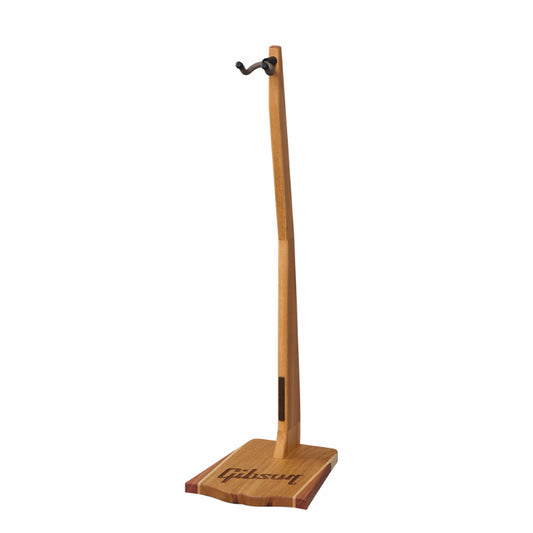 Gibson Handcrafted Mahogany Wooden Guitar Stand with Nitrocellulose-Safe Cradle