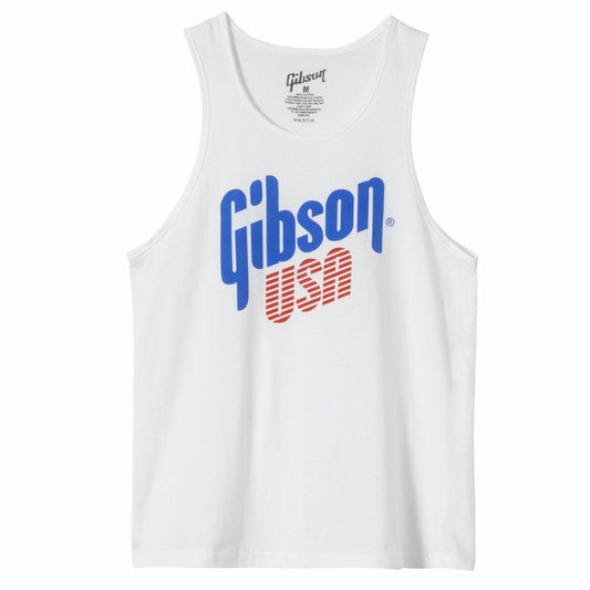 Gibson USA White Tank Top Size 2XL