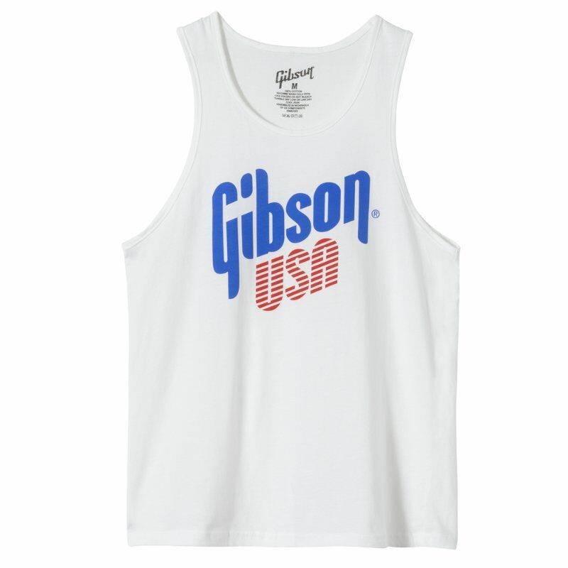 Gibson USA White Tank Top - Medium Size