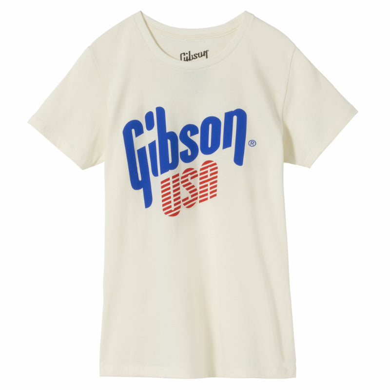 Gibson USA Women's Tee Vintage White Large