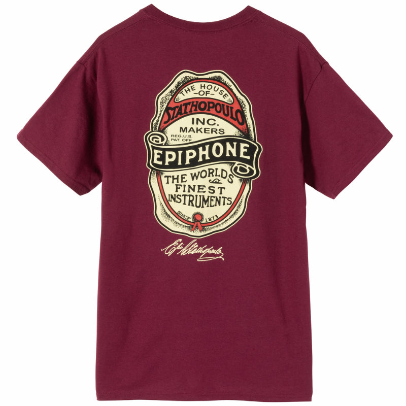 Epiphone The House of Stathopoulo Tee Maroon Medium — view 2