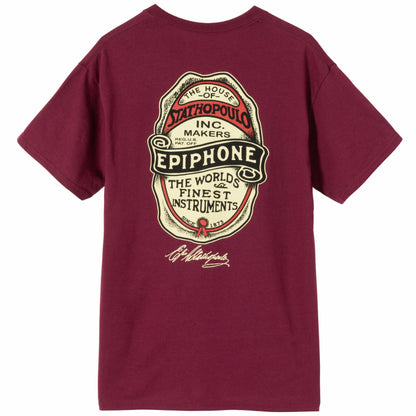 Epiphone The House of Stathopoulo Tee Maroon Medium — view 2