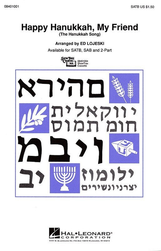 Happy Hanukkah My Friend SATB