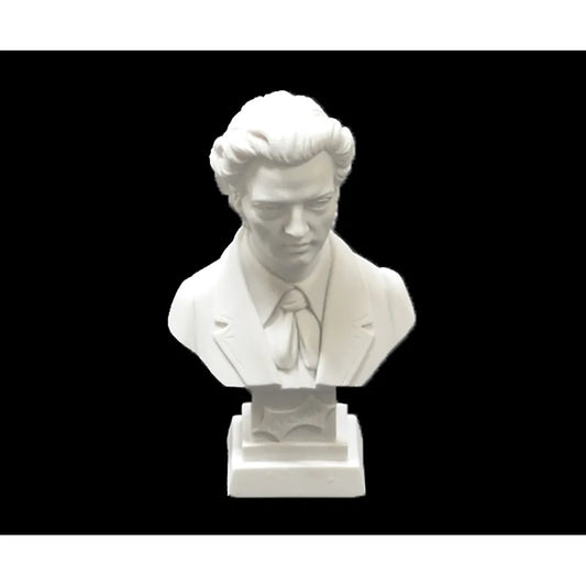 11cm Crushed Marble Chopin Bust by Cav. Arnaldo Giannelli