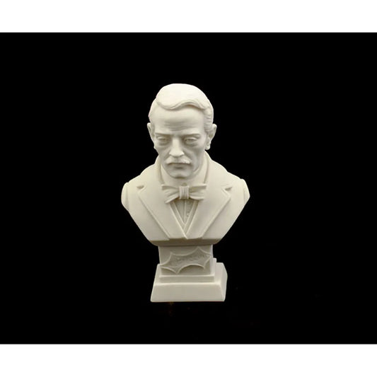Bust 11cm Crushed Marble Puccini - Musician Busts by Cav. Arnaldo Giannelli