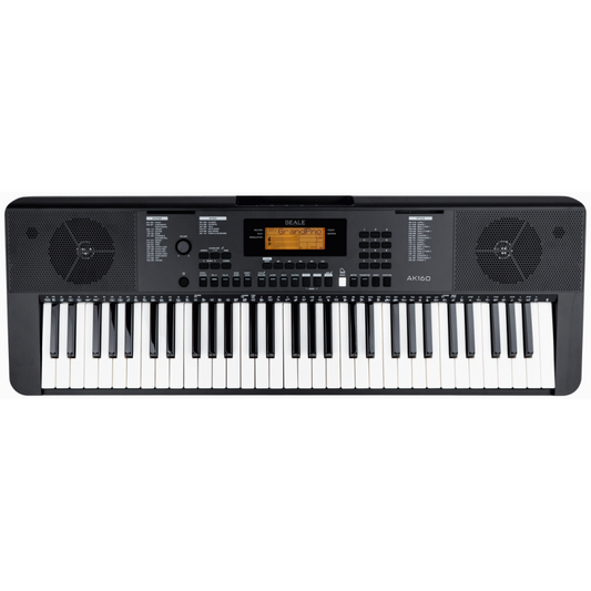 Beale AK160 Digital Keyboard ANZ Version - 61 Keys, 64 Polyphony, Touch Sensitive, Lessons & Metronome Functions