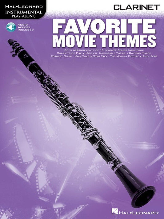 Favorite Movie Themes for Clarinet — Book/Online Audio (Hal Leonard)