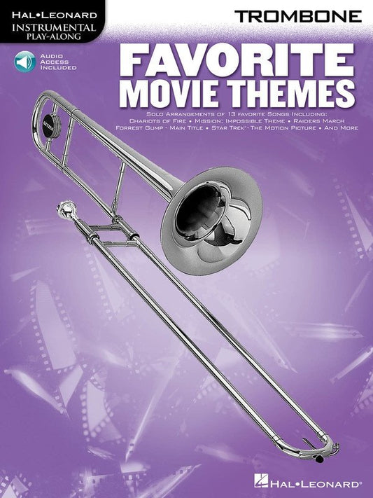 Favorite Movie Themes — Trombone Solo, Book/Online Audio (Hal Leonard Instrumental Play-Along)