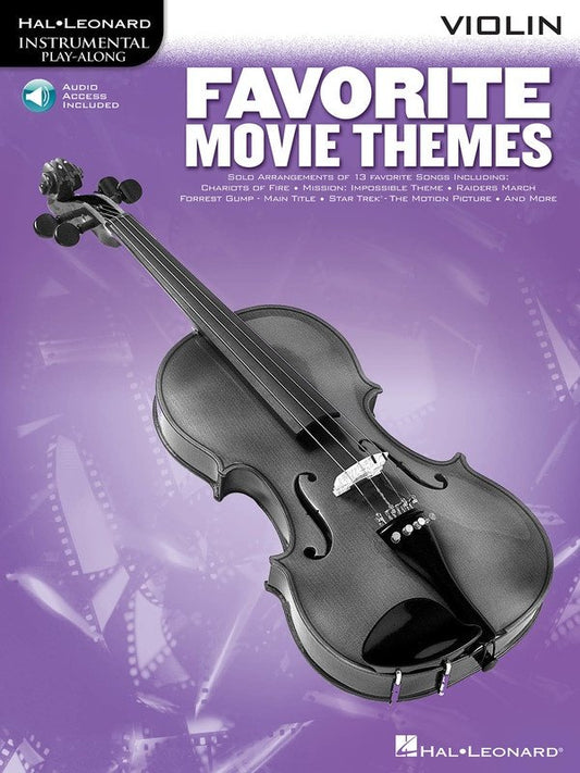 Favorite Movie Themes — Violin, Book/Online Audio (Hal Leonard Instrumental Play-Along)
