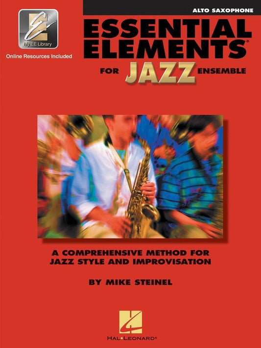 Essential Elements for Jazz Ensemble — Alto Sax, Book 1, Book/Online Media (Hal Leonard)