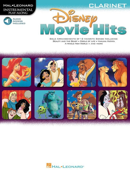 Disney Movie Hits For Clarinet Bk/Ola (Hal Leonard)