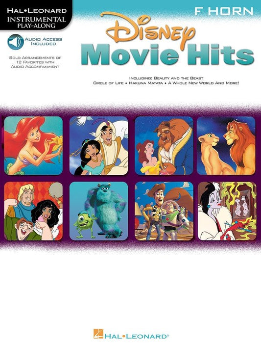 Disney Movie Hits — French Horn, Book/Online Audio (Hal Leonard Instrumental Play-Along)
