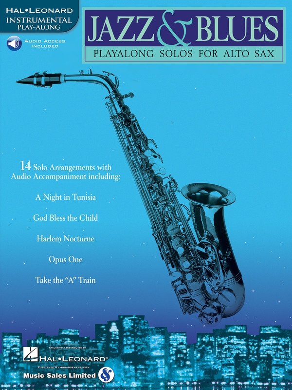 Jazz and Blues Playalong Solos for Alto Saxophone Book with Online Tracks