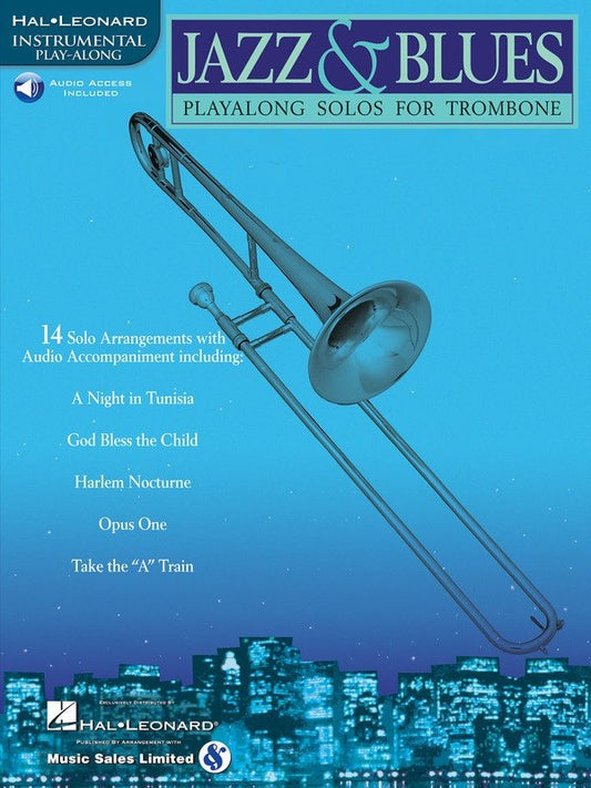 Jazz and Blues Play-Along Solos — Trombone, Book/Online Audio (Hal Leonard Instrumental Play-Along)