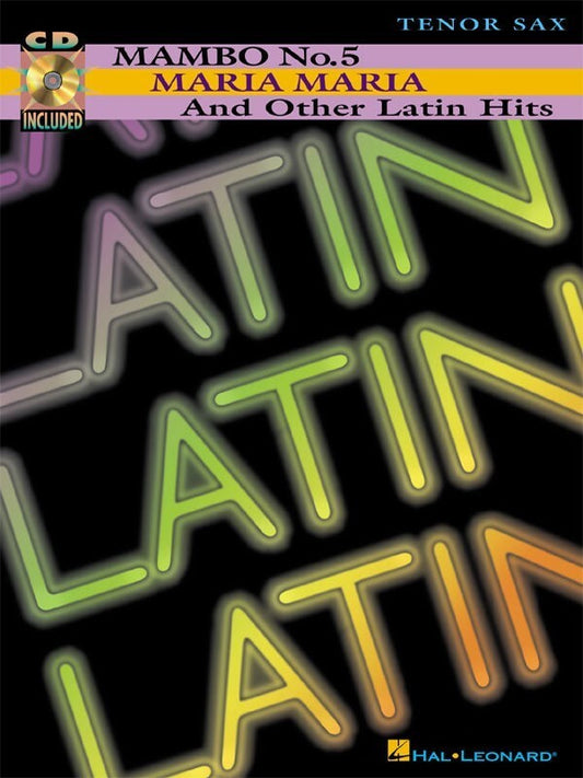 Maria Maria Mambo No 5 Latin Book/CD Tenor Saxophone