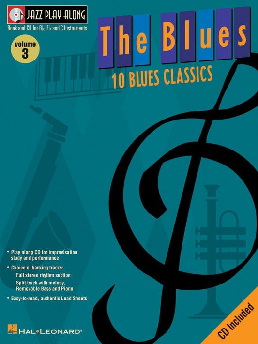 The Blues — Jazz Play-Along Vol. 3, All Instruments Lead Sheet, Book/CD (Hal Leonard)