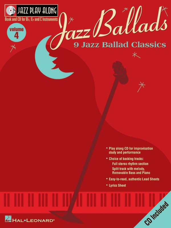 Jazz Ballads — Jazz Play-Along Vol. 4, All Instruments Lead Sheet, Book/Online Audio (Hal Leonard)