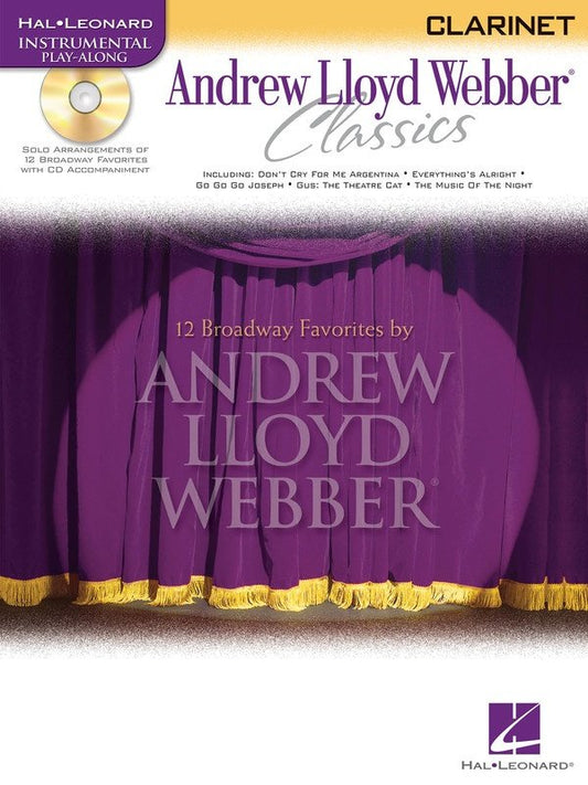 Andrew Lloyd Webber Classics — Clarinet, Book/CD (Hal Leonard Instrumental Play-Along)