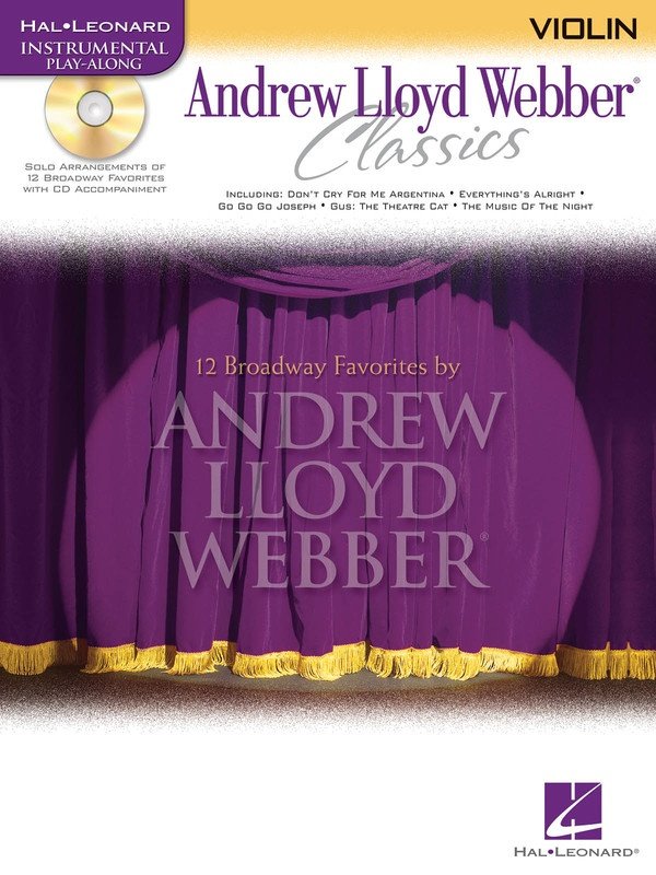 Andrew Lloyd Webber Classics — Violin, Book/CD (Hal Leonard Instrumental Play-Along)