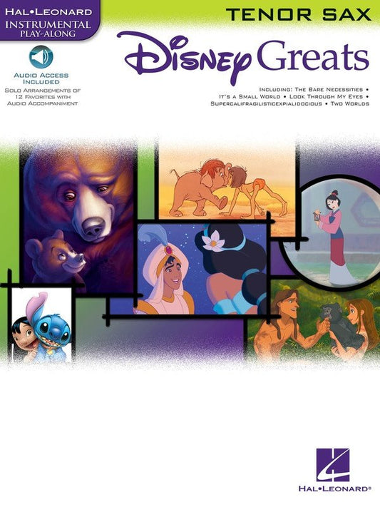 Disney Greats — Tenor Sax, Book/CD (Hal Leonard Instrumental Play-Along)