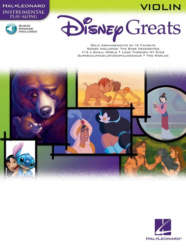 Disney Greats — Violin, Book/Online Audio (Hal Leonard Instrumental Play-Along)